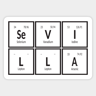 Elements of Sevilla City Sticker